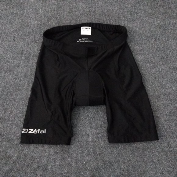 ZEFAL Cycling Shorts L-XL 32-36 Black Logo Red Form‎ Fit Padding Bicycling - Picture 1 of 12